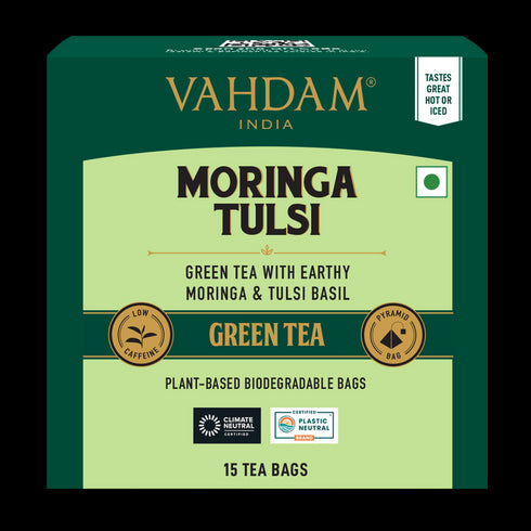 Vahdam Tea Moringa Tulsi Green Tea